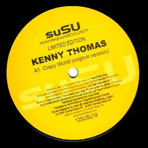 KENNY THOMAS / DAISY HICKS | CRAZY WORLD / HOOKED ON YOU - 12 - UK - SUSU COMPANY SLEEVE