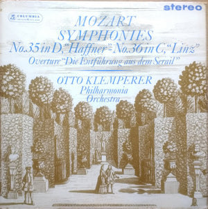 MOZART | SYMPHONY NO 35 IN D HAFFNER / NO 26 IN C LINZ / OVERTURE DIE ENTFUHRUNG AUS DEM SERIAL - PO KLEMPERER - ED3 (RARE)