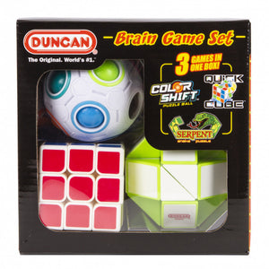 DUNCAN BRAIN GAME COMBO BOX (COLOUR SHIFT, QUICK CUBE & SERPENT)