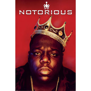 BIGGIE NOTORIOUS BIG CROWN POSTER RED 599