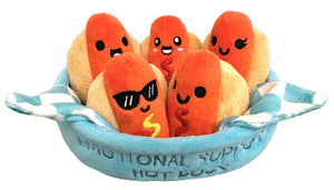 EMOTIONAL SUPPORT HOTDOGS DELUXE PLUSHIE
