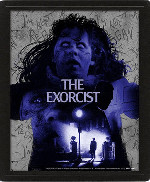 EXORCIST 3D FRAMED LENTICULAR POSTER 10 X 8"