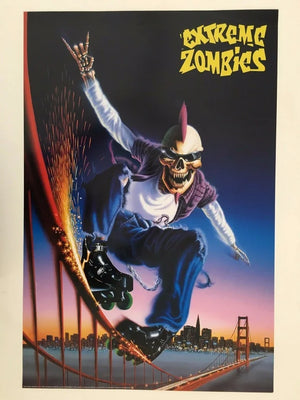 EXTREME ZOMBIES SKATES GOLDEN GATE BRIDGE POSTER 254