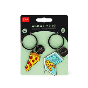 PIZZA KEYRING SET OF 2