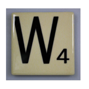 SCRABBLE FRIDGE TILE W MAGNET