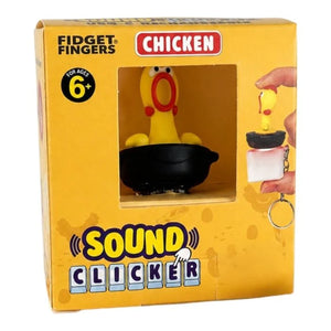 CLUCKING CHICKEN FIDGET CLICKER BAG HANGER SOUND AND LIGHT