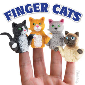 CATS FINGER PUPPETS SINGLES ASSORTED 3.50 ea OR 5 for $15
