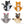 CATS FINGER PUPPETS SINGLES ASSORTED 3.50 ea OR 5 for $15