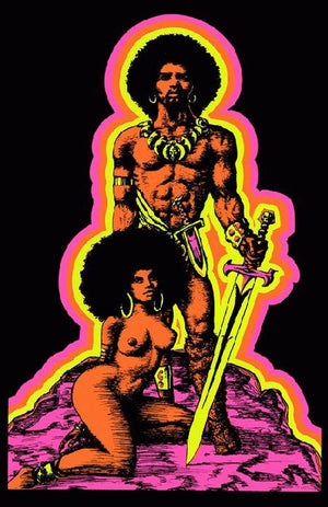 MAN AND WOMAN 70S REPRINT 27 X 43CM POSTER