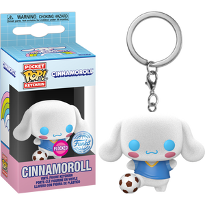 CINNAMOROLL SOCCER HELLO KITTY POCKET POP KEYCHAIN FLOCKED