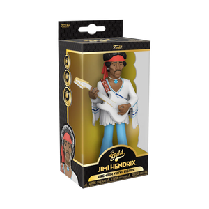 JIMI HENDRIX 5" VINYL GOLD FIGURINE