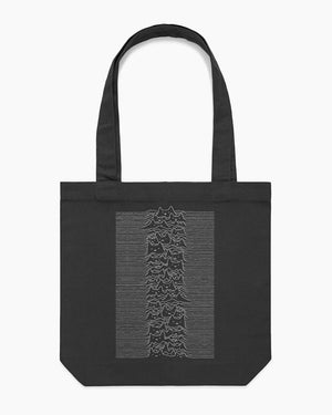 FUR DIVISION COTTON CANVAS TOTE BAG JOY DIVISION