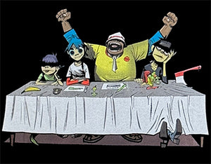 GORILLAZ DINNER TABLE TEE