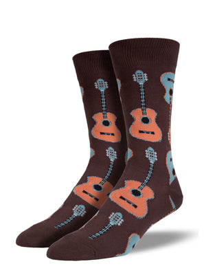 GUITARS BROWN SOCKS ACOUSTIC (7-12 W / 11-13 M)
