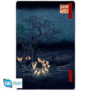 HIROSHIGE FOXFIRE NEW YEARS EVE POSTER 626