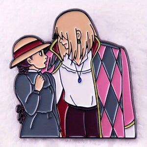 HOWL AND SOFIE ENAMEL BADGE PIN