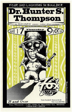 HUNTER S THOMPSON 1997 POSTER RETRO A3 PRINT 27 X 43CM