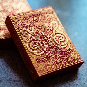 BLOOD RED EDITION HIGH QUALITY PLAYING CARDS - JOKER & THE THIEF