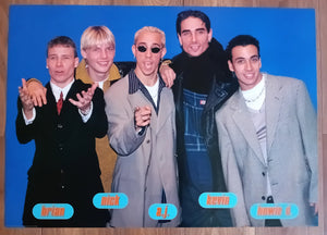 BACKSTREET BOYS LINE-UP POSTER (PRINTED EARLY 1990S, SOME WEAR) 354