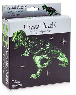 3D TREX GREEN CRYSTAL PUZZLE