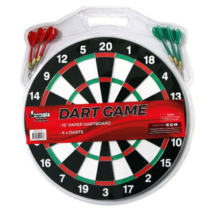 DART BOARD DOUBLE SIDED 15"