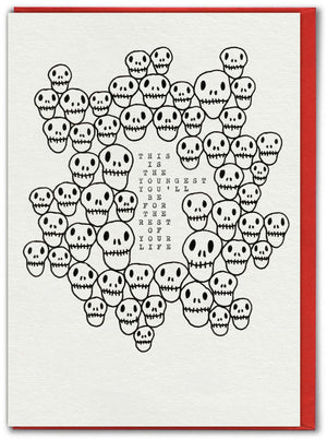 YOUNGEST YOULL BE BIRTHDAY CARD