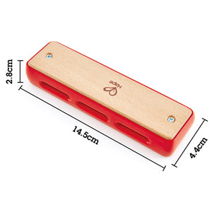 HARMONICA 10 HOLE BLUES - WOODEN