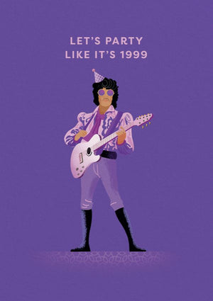 PARTY LIKE ITS 1999 PRINCE GREETING CARD