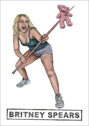 BRITNEY SPEARS GREETING CARD