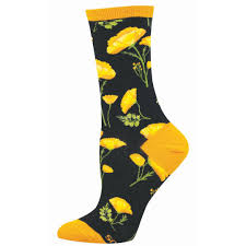 CALIFORNIA POPPIES SOCKS (5-10.5 W / 4-6.5 M)