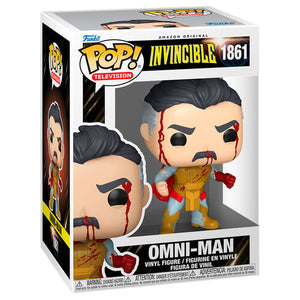 OMNI MAN INVINCIBLE POP! VINYL FIGURINE  BATTLE DAMAGED