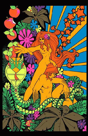 ADAM AND EVE 1970S PSYCHEDELIC REPRINT 27 X 43CM MINI POSTER