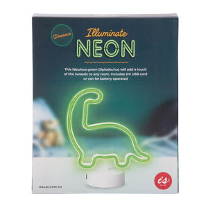 GREEN DINOSAUR NEON LED LAMP LIGHT DIPLODOCUS