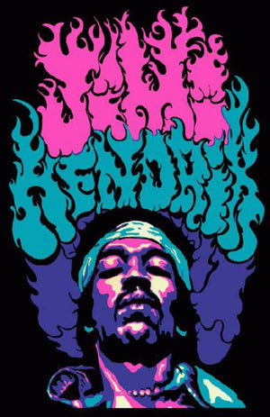 JIMI HENDRIX 1969 POSTER RETRO A3 PRINT 27 X 43CM