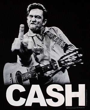 JOHNNY CASH FINGER SALUTE TEE