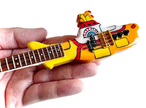 BEATLES YELLOW SUBMARINE LEFT HANDED BASS FIGURINE MINIATURE