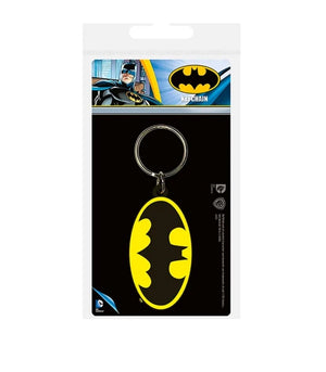BATMAN LOGO RUBBER KEYCHAIN