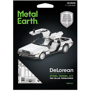 METAL EARTH DE LOREAN BACK TO THE FUTURE PUZZLE
