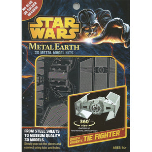 METAL EARTH STAR WARS DARTH VADERS TIE PUZZLE