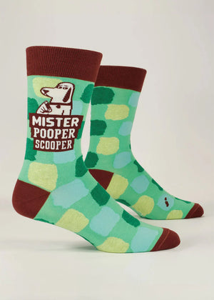 MR POOPER SCOOPER CREW SOCKS MENS size 7-12