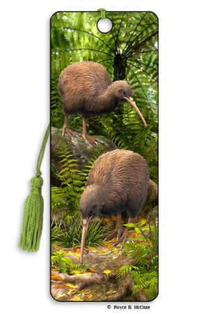 KIWI BIRD 3D MOVING BOOKMARK LENTICULAR
