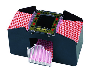 TWO DECK CARD SHUFFLER AUTOMATIC BATTERY OPERATED