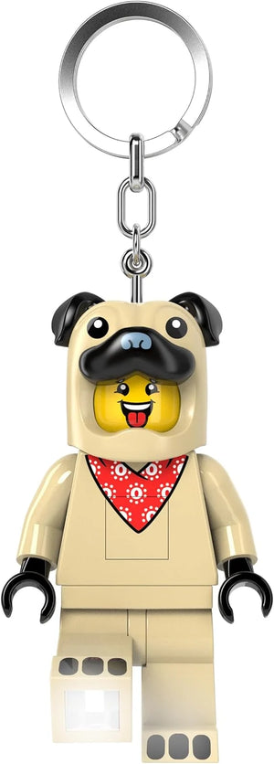 LEGO PUG KEYRING MINIFIGURE TORCH