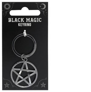 PENTAGRAM SHAPED KEYRING METAL