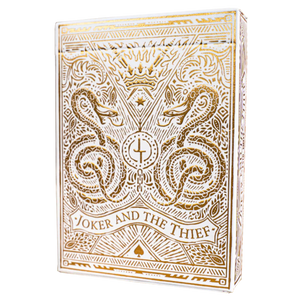 WHITE GOLD HIGH QUALITY PLAYING CARDS - JOKER & THE THIEF