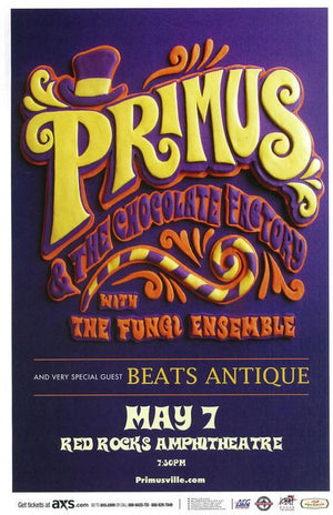 PRIMUS RED ROCKS TOUR POSTER 2015  27 X 43CM A3 PRINT