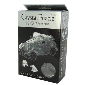 3D SPORTS CAR BLACK CRYSTAL PUZZLE