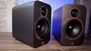 Q ACOUSTIC 3020i BOOKSHELF SPEAKERS (BLACK)