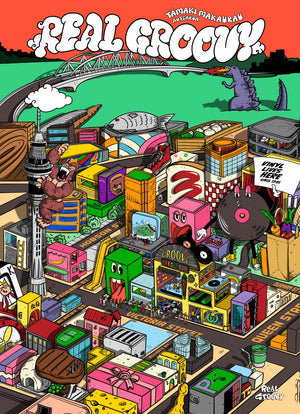 REAL GROOVY POSTER (AUCKLAND CARTOON) (A1 SIZE) *Limited Edition 593