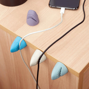 CABLE SHARK CABLE HOLDER DESKTOP - STICKS TO ANY SURFACE